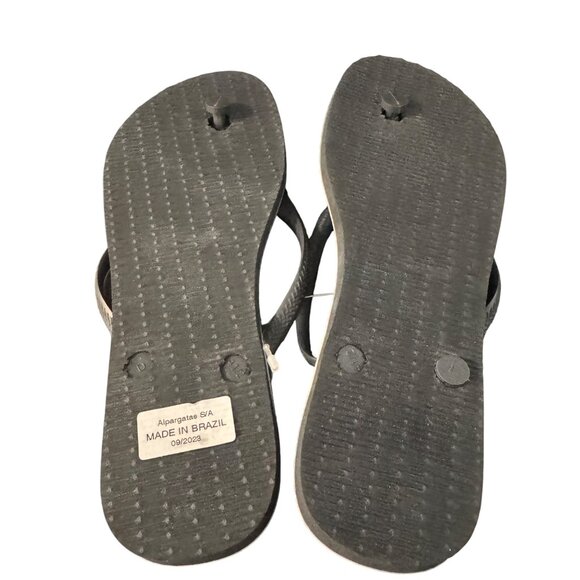 Havaianas Slim Petals Flip Flops Women's Floral Pattern Sandals, Size 11/12 - Picture 3 of 3